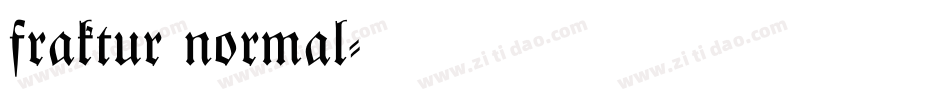 fraktur normal字体转换